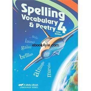 Spelling Vocabulary and Poetry 4 Abeka Grade 4 Fifth Edition Language Series